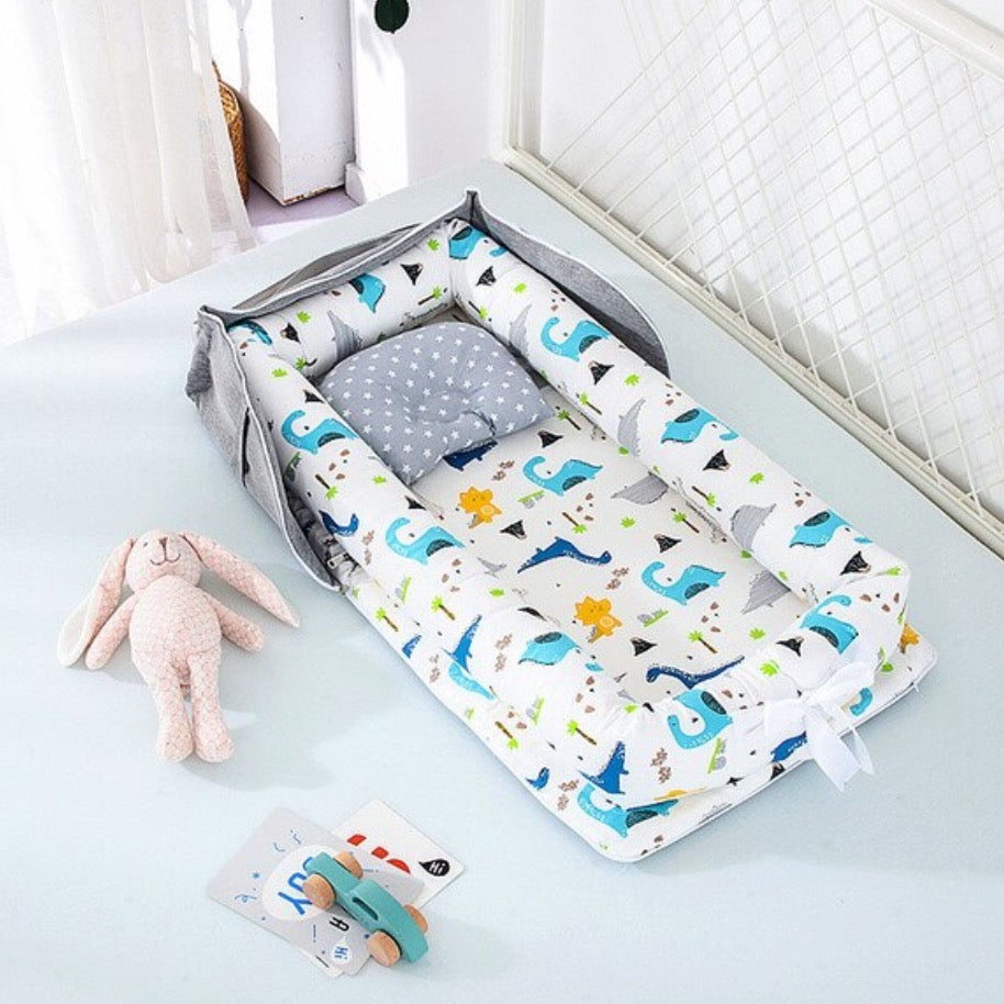 🌿 Cotton Portable Foldable Baby Bed 🛏️