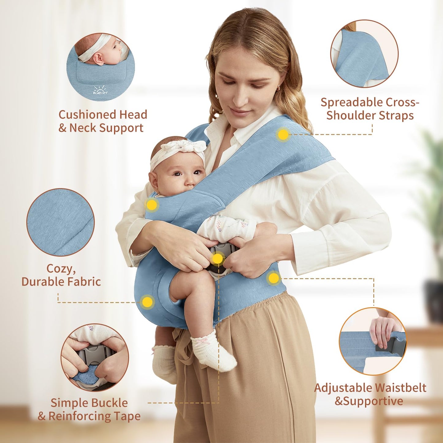 🌟Newborn Carrier - The Ultimate Cuddle Companion 🌈