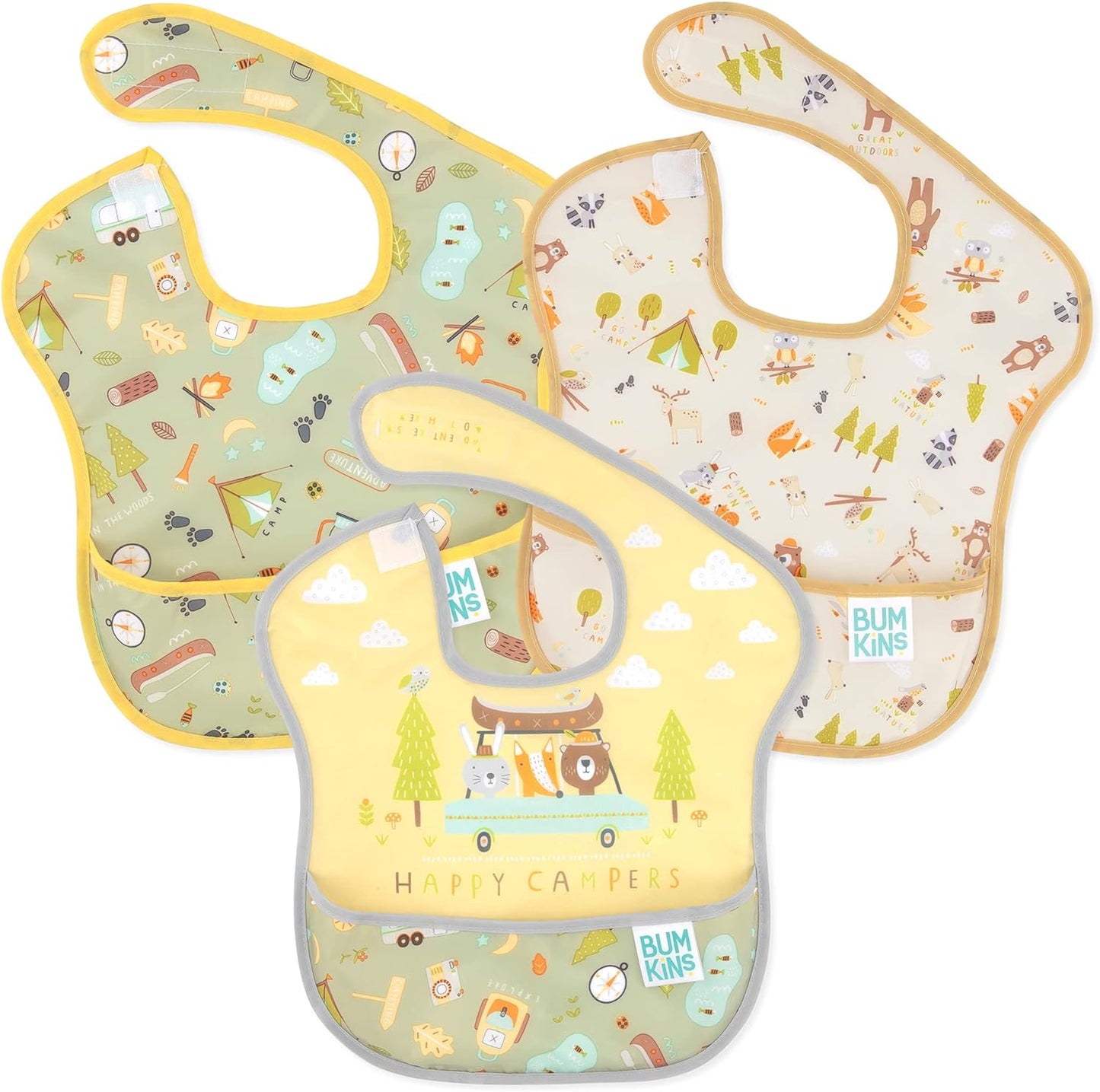 Bumkins Bibs for Girl or Boy, SuperBib Baby and Toddler for 6-24 Months, Essential Must Have for Eating, Feeding Supplies…