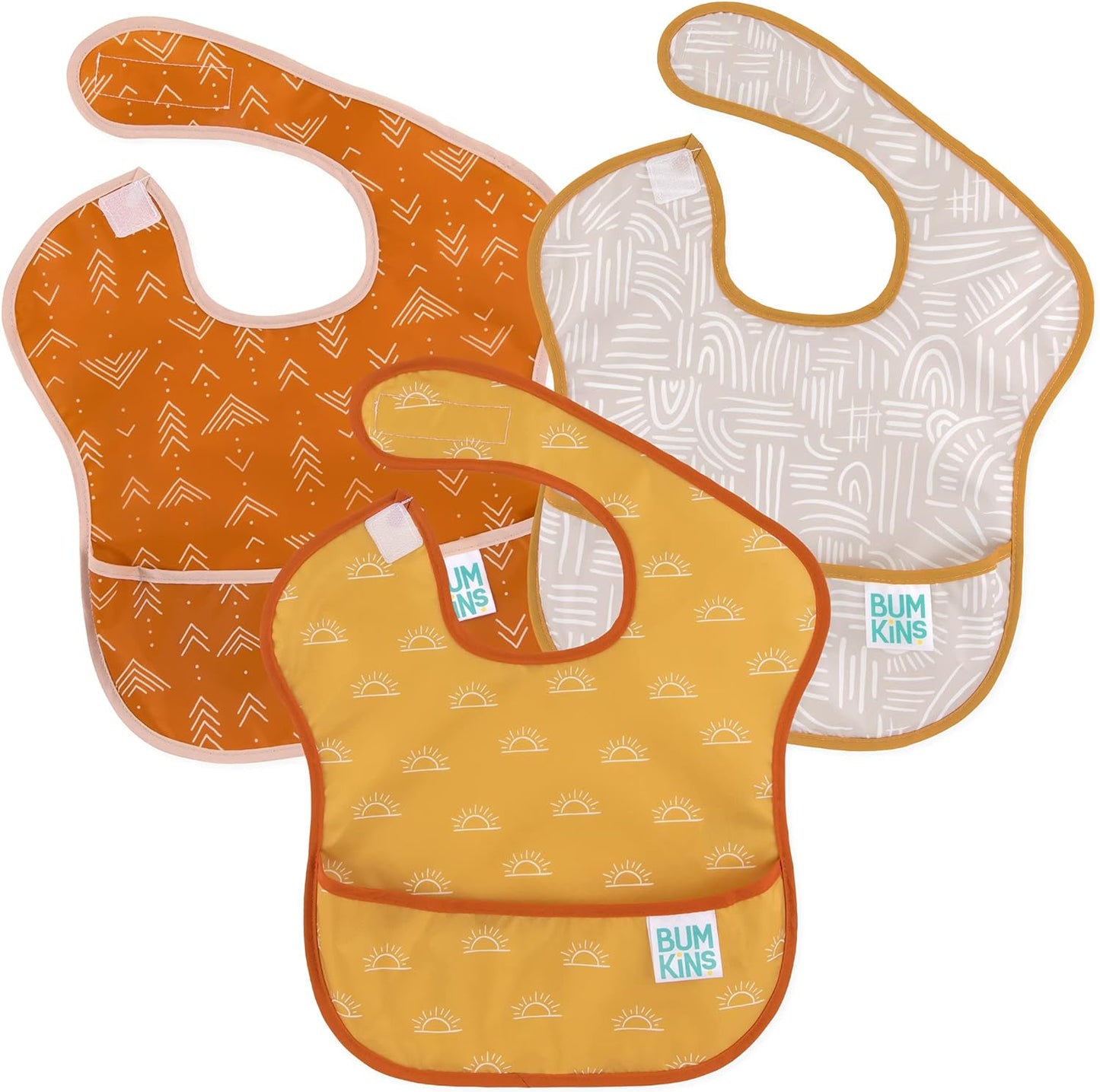 Bumkins Bibs for Girl or Boy, SuperBib Baby and Toddler for 6-24 Months, Essential Must Have for Eating, Feeding Supplies…