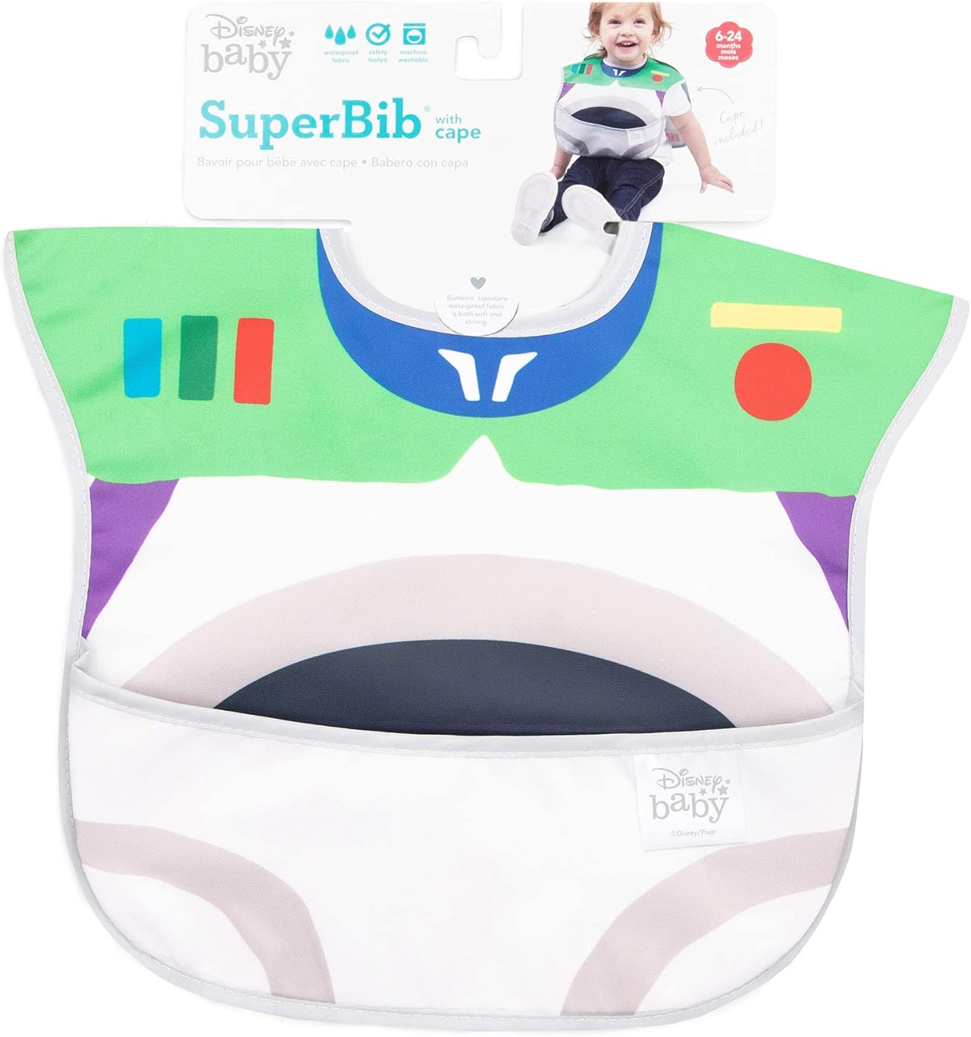 Bumkins Bibs for Girl or Boy, SuperBib Baby and Toddler for 6-24 Months, Essential Must Have for Eating, Feeding Supplies…