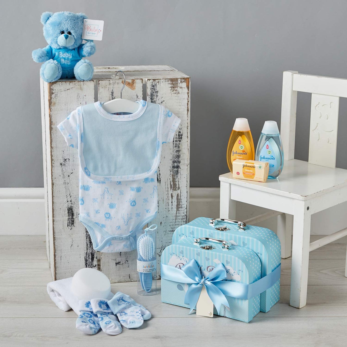 Baby Shower Gift Boy - 12 pcs Newborn Essentials for New Born Baby Boy Gifts