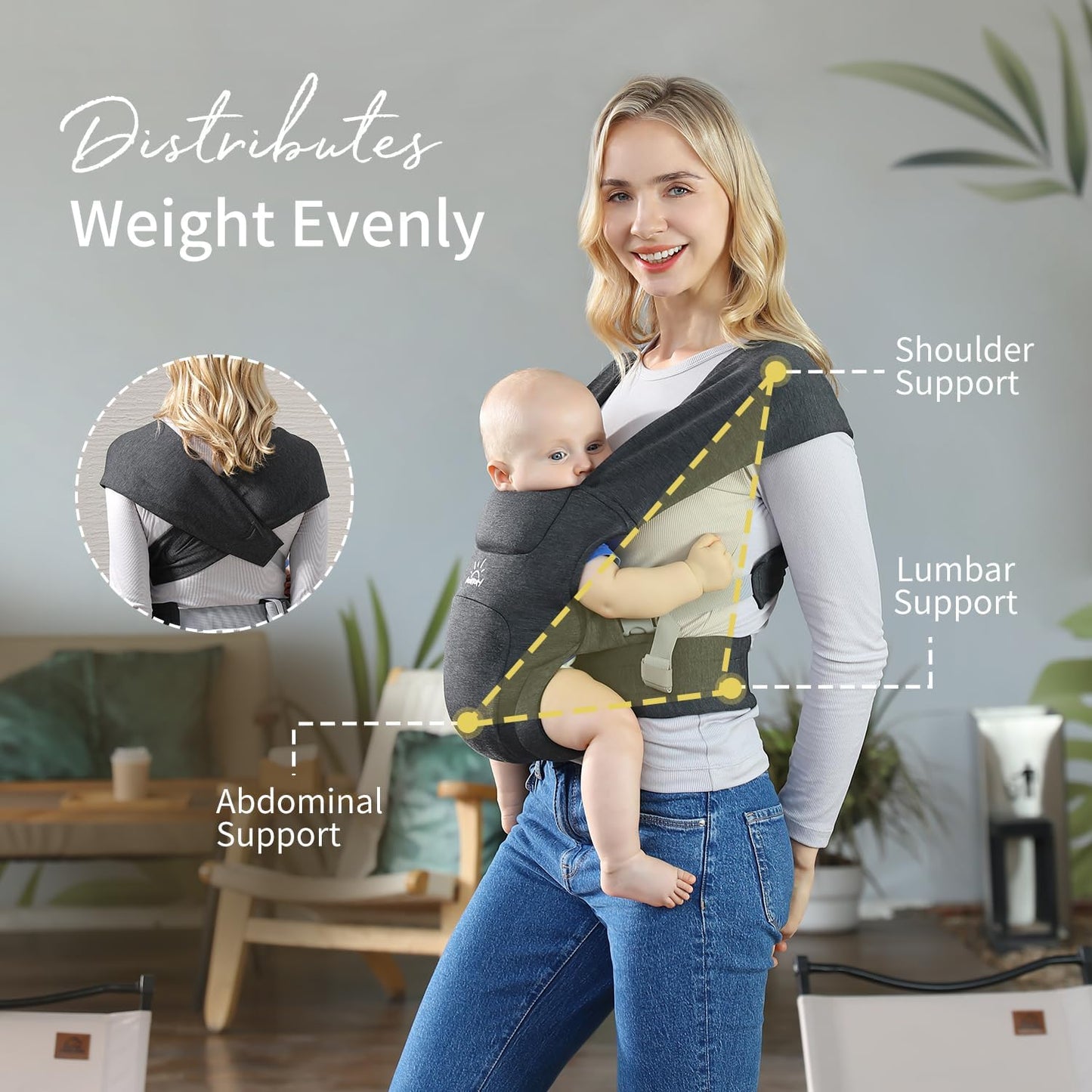 🌟Newborn Carrier - The Ultimate Cuddle Companion 🌈