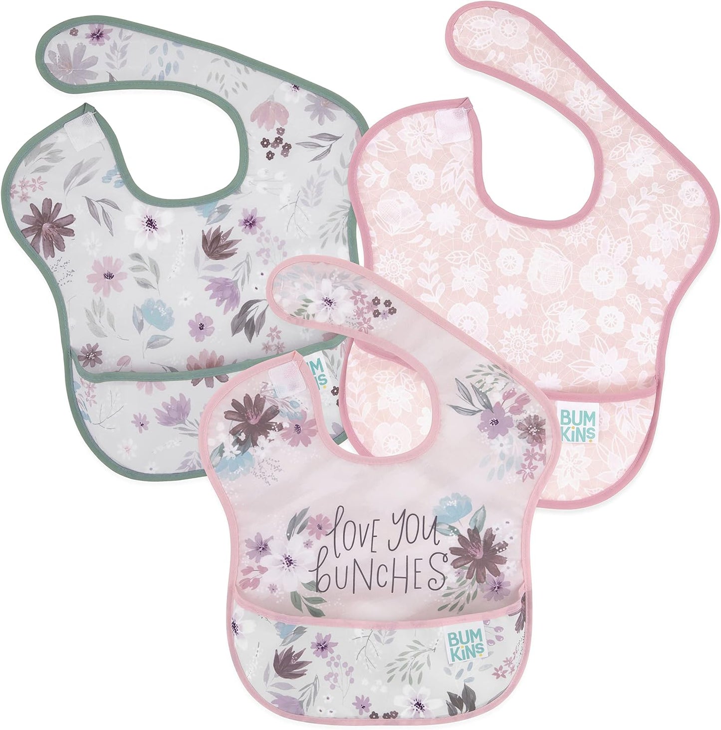 Bumkins Bibs for Girl or Boy, SuperBib Baby and Toddler for 6-24 Months, Essential Must Have for Eating, Feeding Supplies…