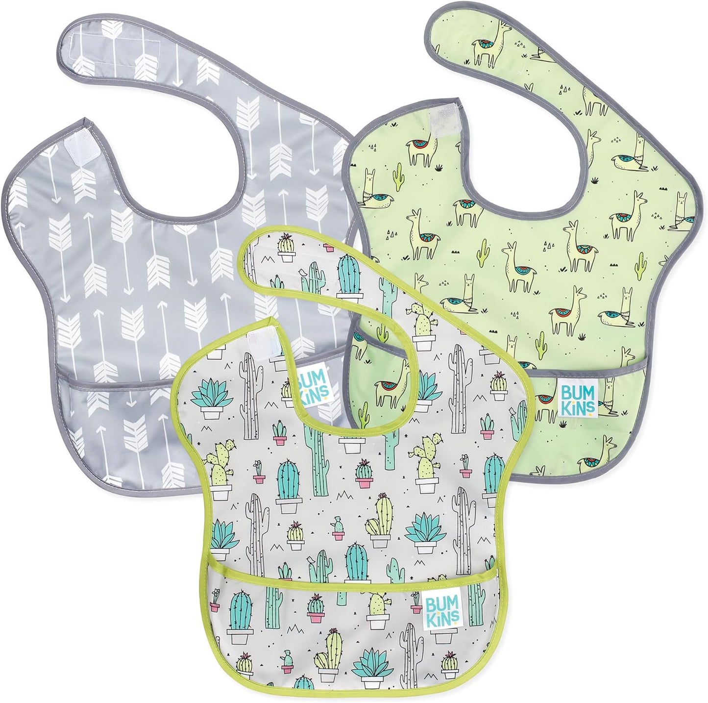 Bumkins Bibs for Girl or Boy, SuperBib Baby and Toddler for 6-24 Months, Essential Must Have for Eating, Feeding Supplies…