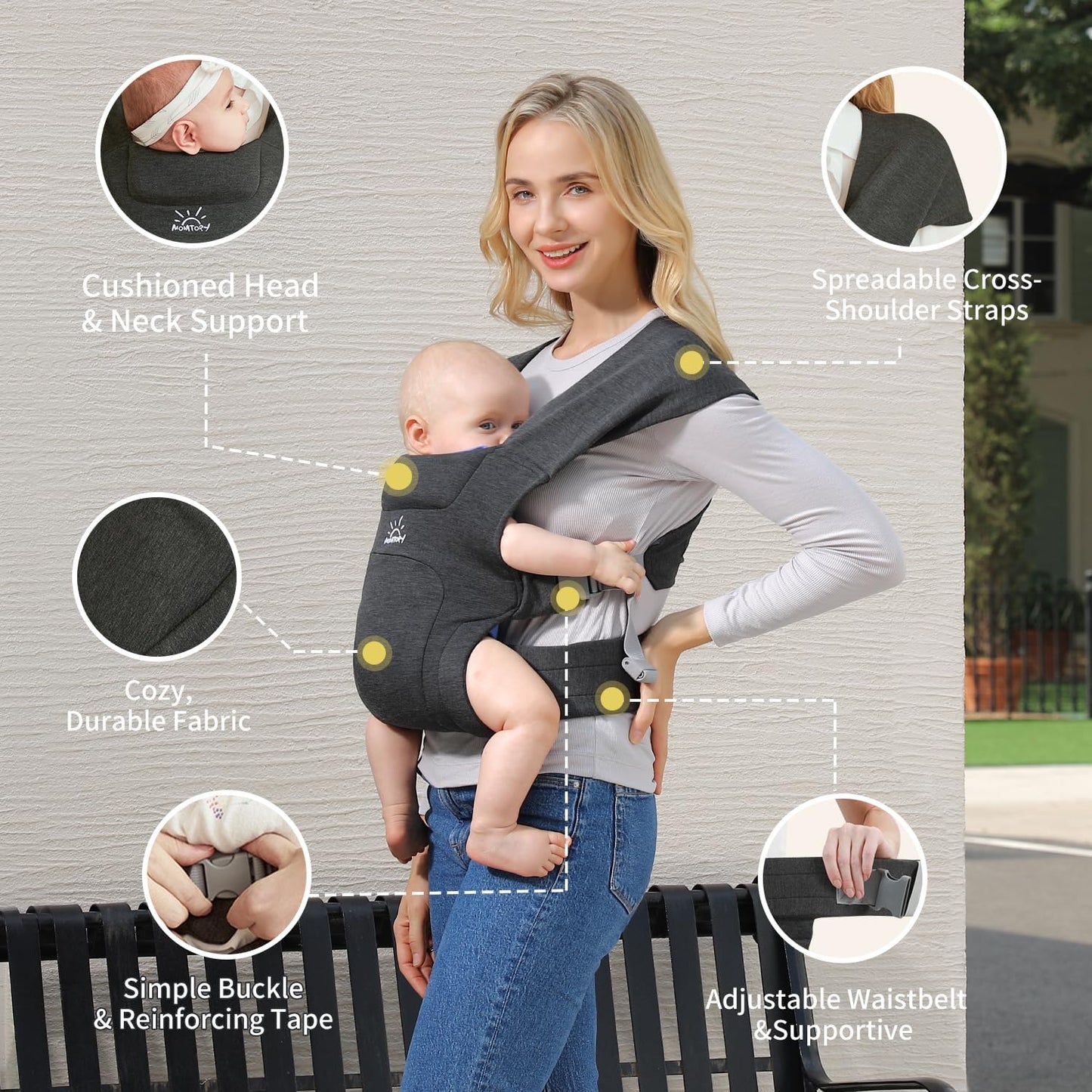 🌟Newborn Carrier - The Ultimate Cuddle Companion 🌈