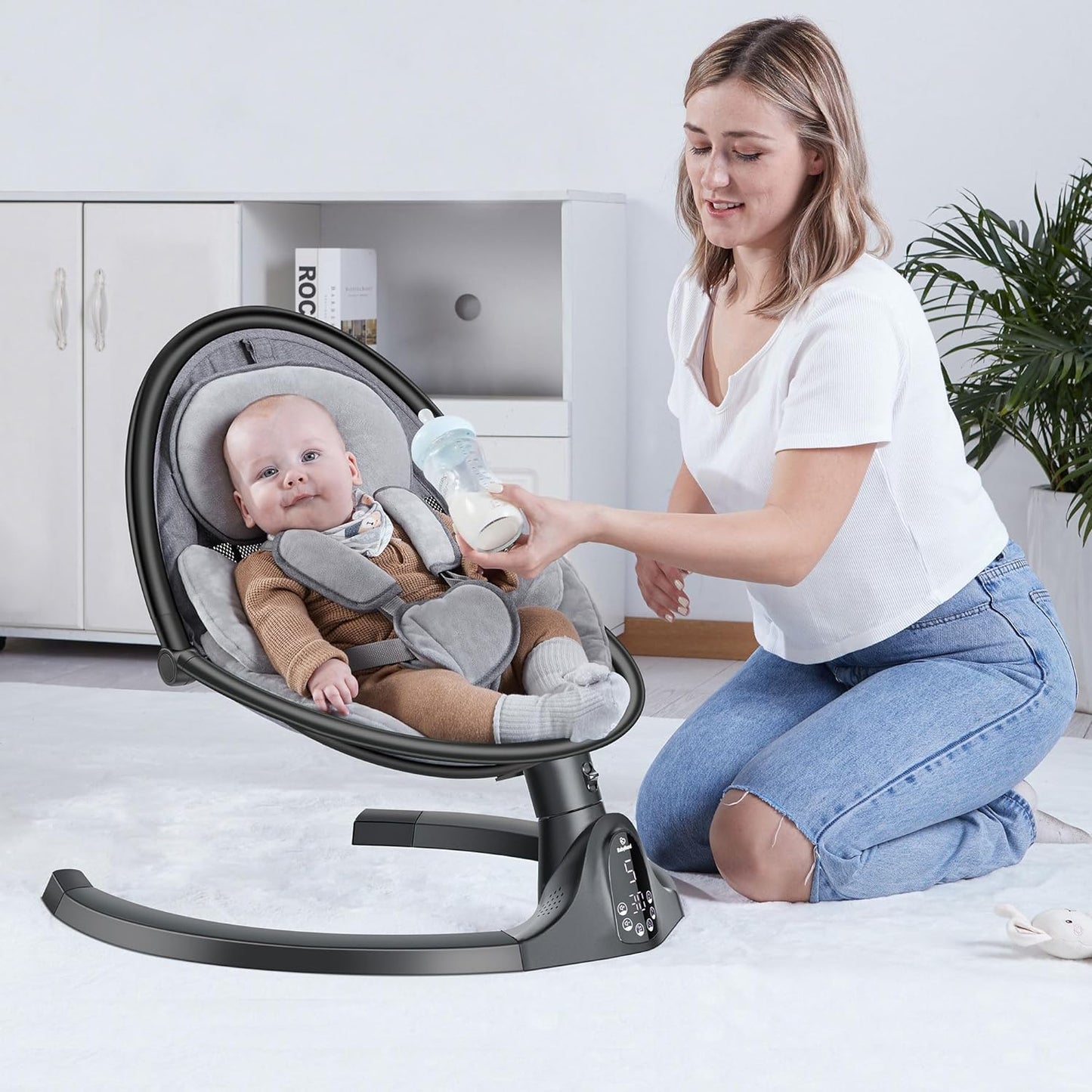 Electric Baby Swing for Tranquil Moments🤱